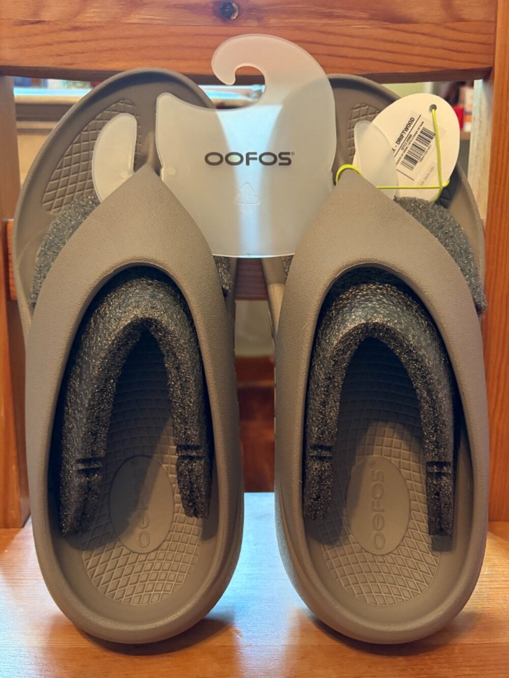 OOFOS Plus Recovery Sandal M9W11- Driftwood